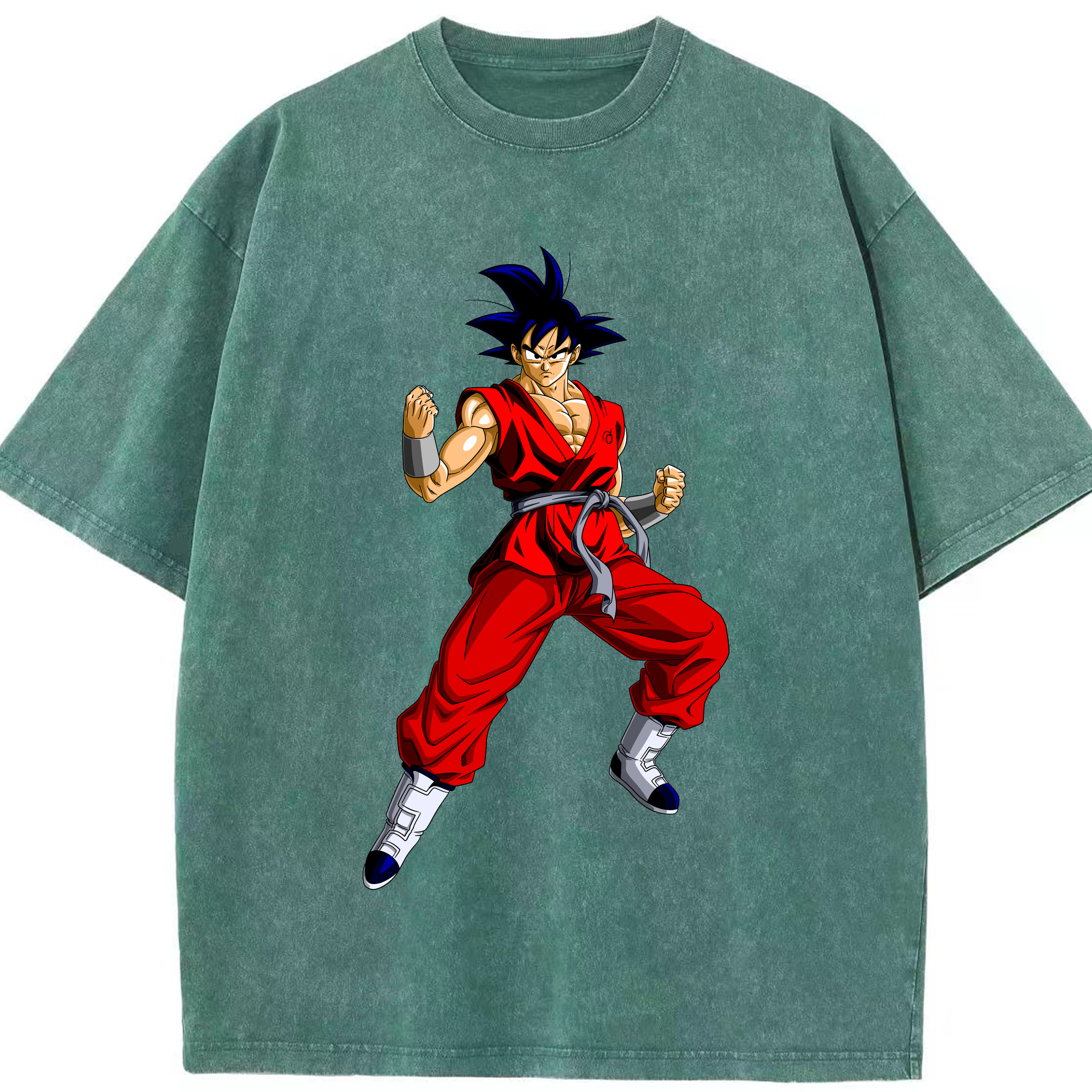 ドラゴンボール 孫悟空（そん ごくう）Son Goku カカロット DRAGON BALL Kakarotto 綿100% ヴィンテージ風 半袖Tシャツ（フロントプリント）